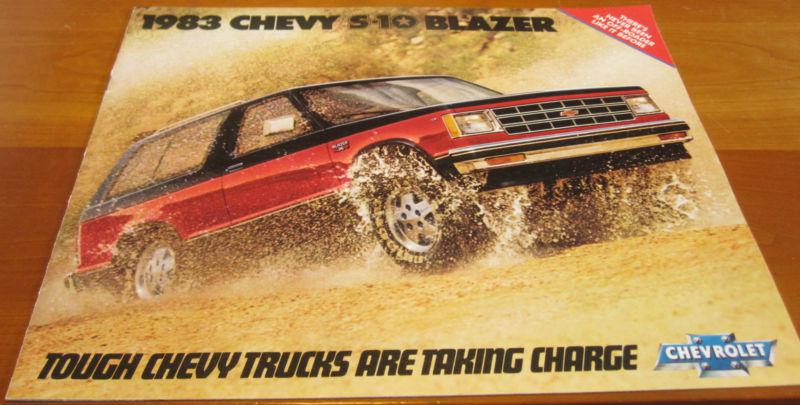 1983 83 chevrolet chevy s-10 s10 blazer truck brochure