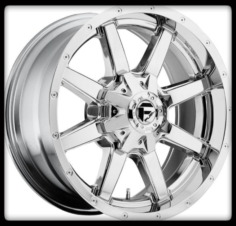 18" x 9" mht fuel off-road d536 maverick chrome 8x165.1 8x6.5 wheels rims 18x9