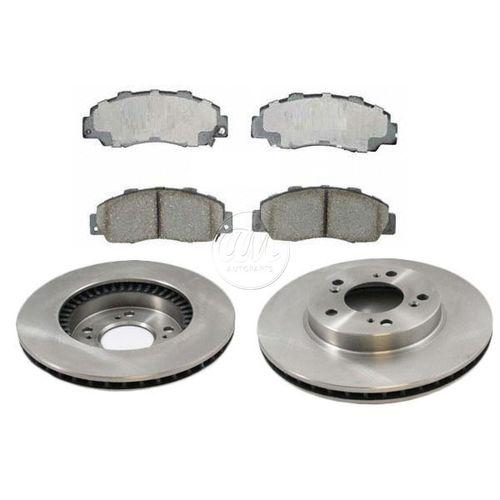 Front disc brake pad & rotor kit set for integra prelude