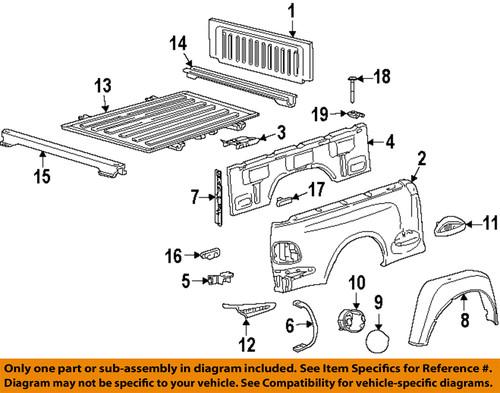 Ford oem w709424s901 pick up box-mount bolt