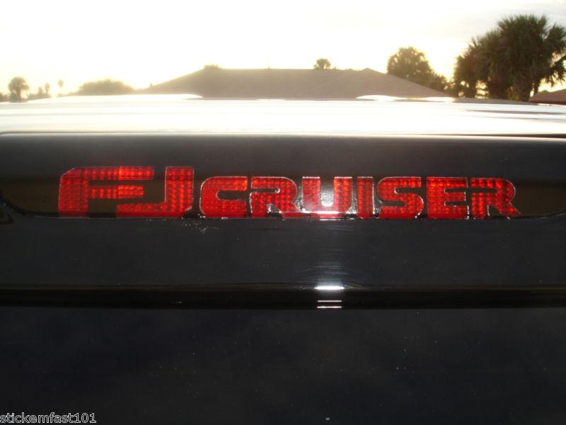 Toyota fj cruiser 3rd brake light decal overlay 07 08 09 10 2011 2012 2013 2014