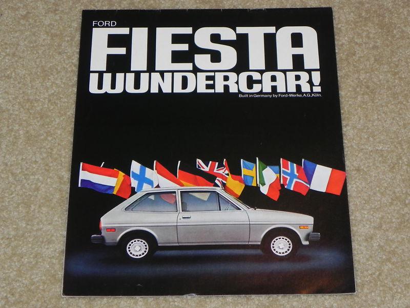 1979 ford fiesta nos dealer sales brochure from my dealership.  original. 