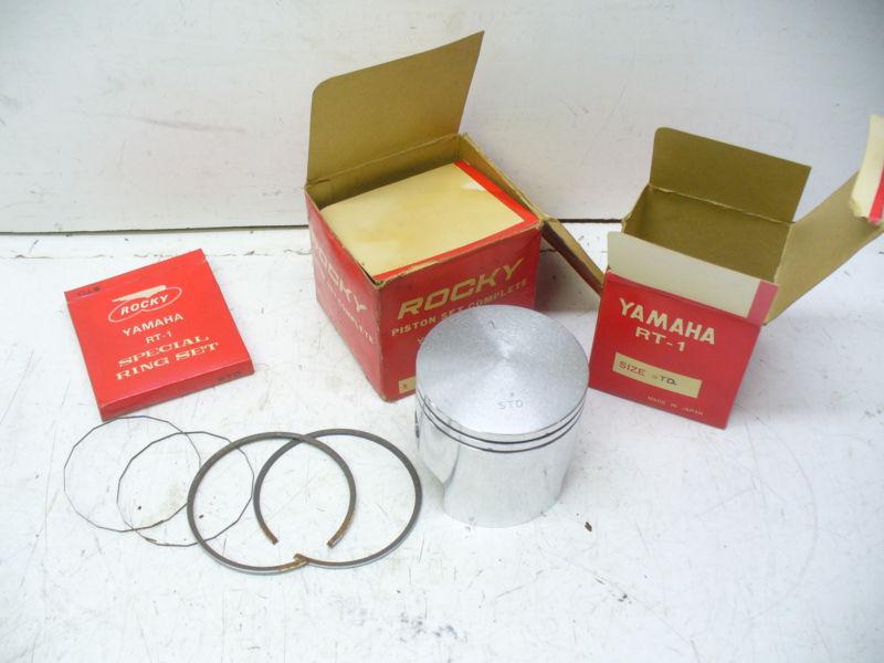 Yamaha vintage rt1 standard piston & rings; rocky 05-2900.