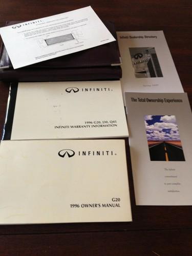 1996 infiniti g20 owner's manual