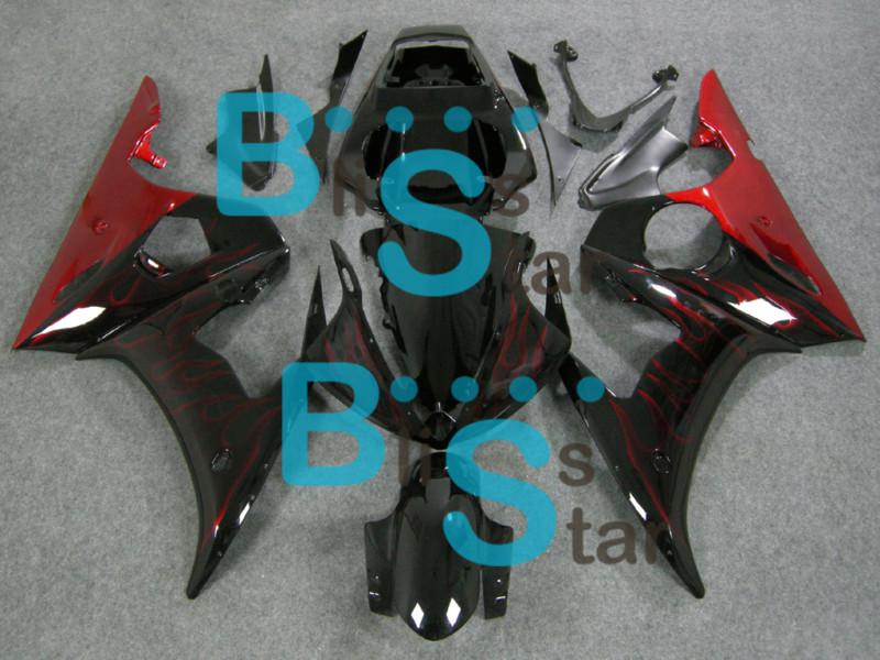 Injection fairing plastic bodywork kit w4 fit r6 2003-2005 r6s 2006-2009 2004