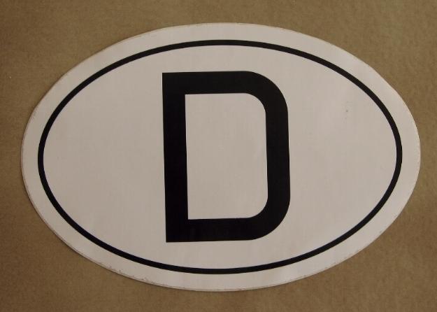 D sticker deutschland germany bmw mini vw audi mercedes opel porsche ford e30 m3