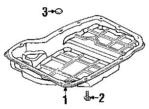 Jeep 6101221 genuine oem factory original trans pan screw