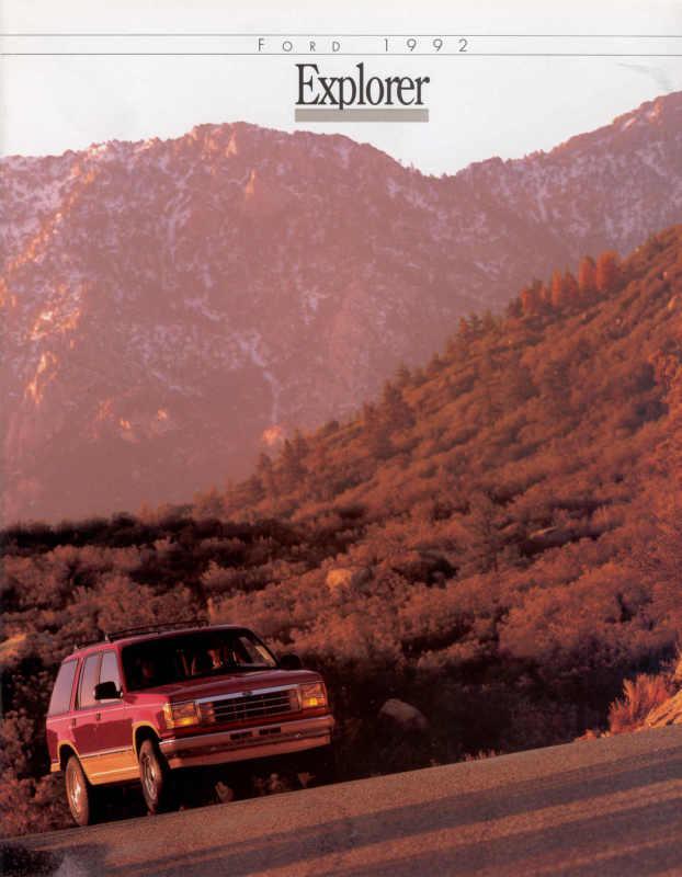 1992 ford truck explorer sales brochure folder 005-ann original excellent cond