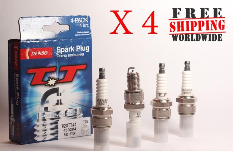 4x denso spark plugs k20tt twin tip mazda mitsubishi renault audi bmw chevrolet