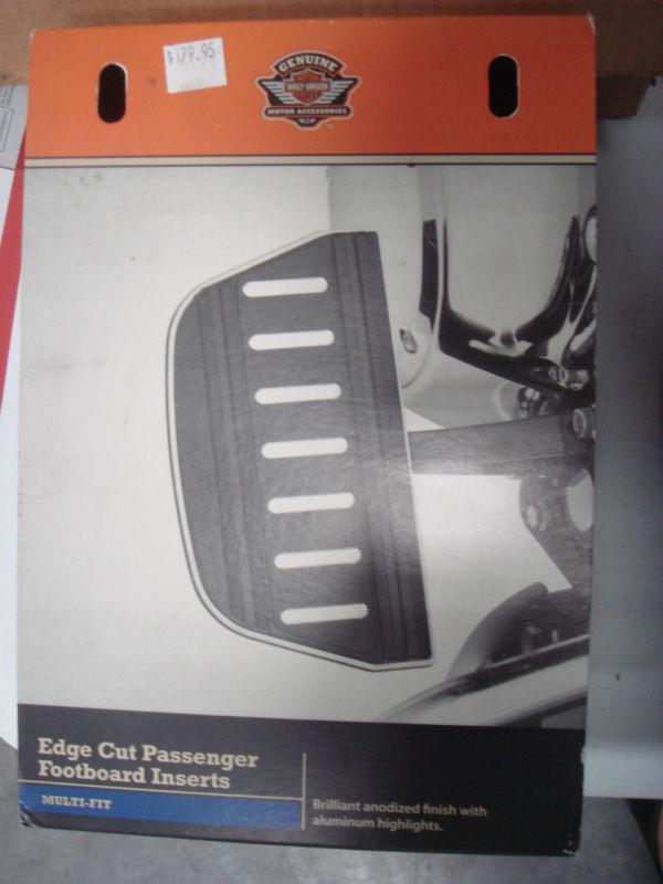 Harley davidson edge cut passenger floorboard inserts nib 