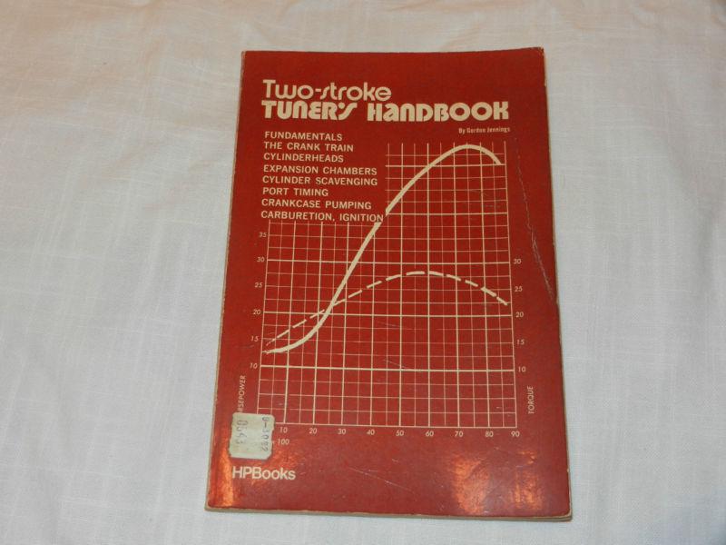 Two stroke tuner's handbook gordon jennings 1st printing 1973