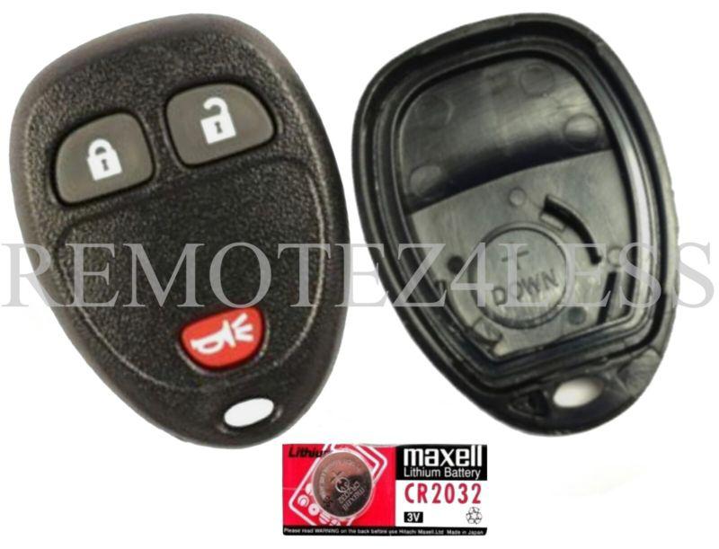 New keyless remote key fob clicker shell case rubber pad fix + extra battery