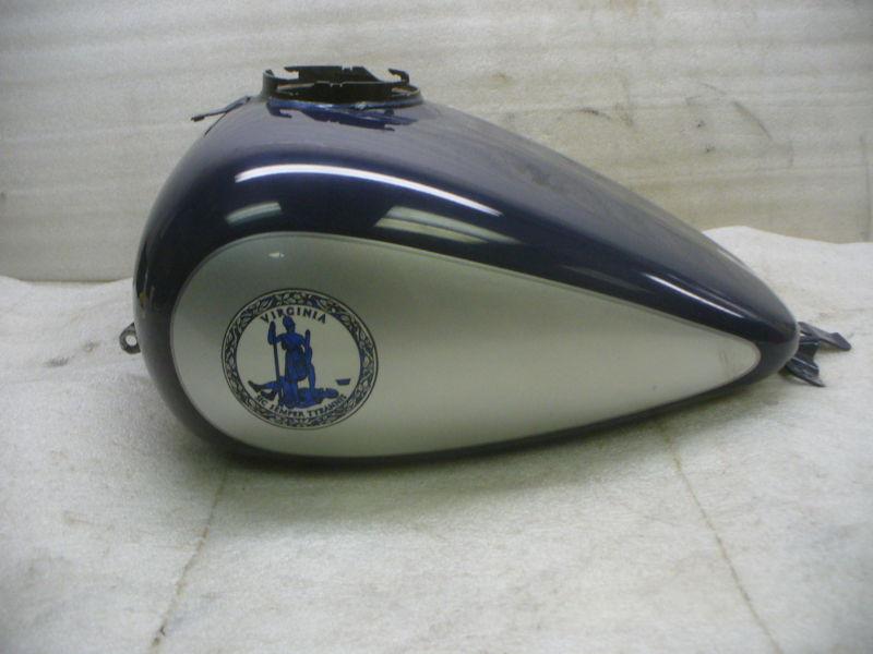 Harley 2012 flhtp blue gas tank.