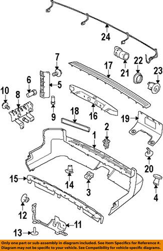 Land rover oem lr038533 parking/backing component