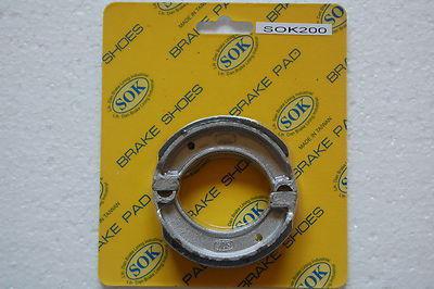 Rear brake shoes fit yamaha mj s 50, 80-93 mj50 towny, 77-81 s50 passol