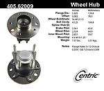 Centric parts 405.62009e rear hub assembly