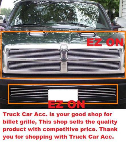 1994 95 96 97 98 99 2000 01 dodge ram billet grille grill combo inserts