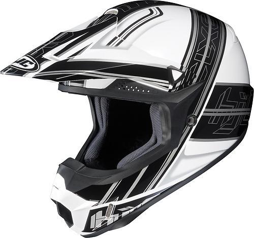 New hjc cl-x6 slash offroad/motocross adult helmet, mc-5/black/white/gray, xl