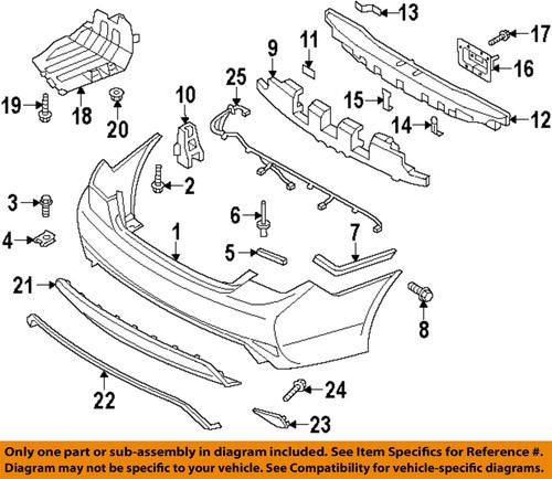 Hyundai oem 866204r000 bumper-absorber