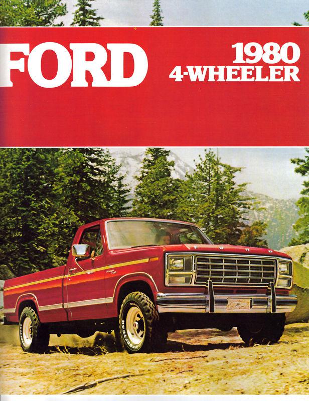 1980 ford f-150 pickup 4-wheeler sales brochure original excellent condition b24