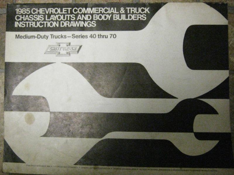 1985 chevrolet commercial & medium duty truck series 40 thru 70 manual c113