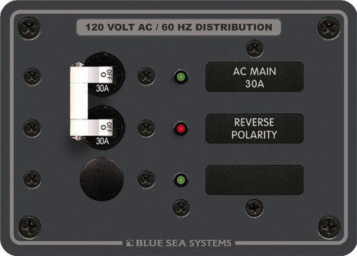 Blue sea panel ac 3 pos 120v main 8029