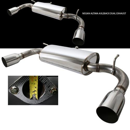 2008-2012 nissan altima 2dr 3.5l stainless bolt on dual exhaust muffler