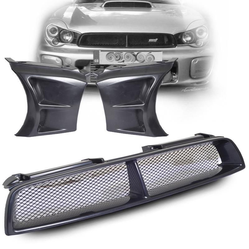 2002-2003 subaru impreza sti / wrx front grill (subaru) 3pc