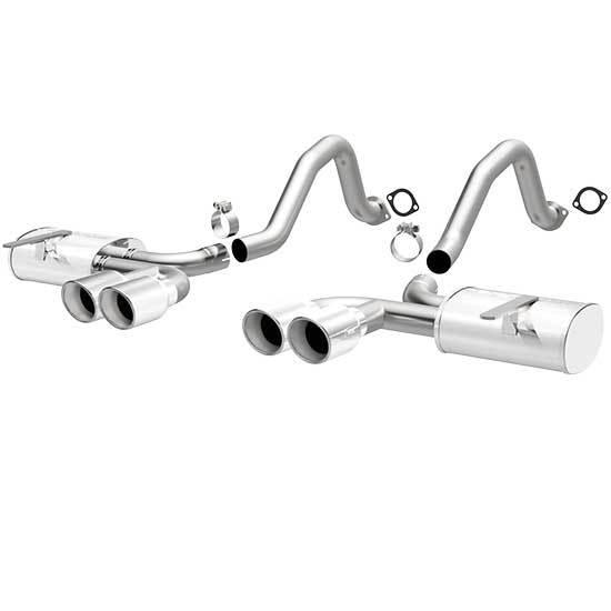 97-04 chevy corvette 5.7l magnaflow 2.5" axle-back exhaust w/ tip 16732