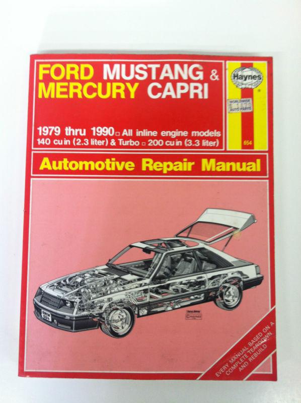 Haynes manual ford mustang & mercury capri 1979-1990