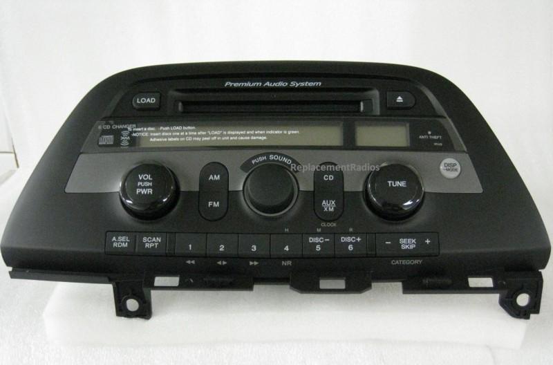 Odyssey 2005-07 cd6 xm ready premium radio. oem factory original cd changer. new