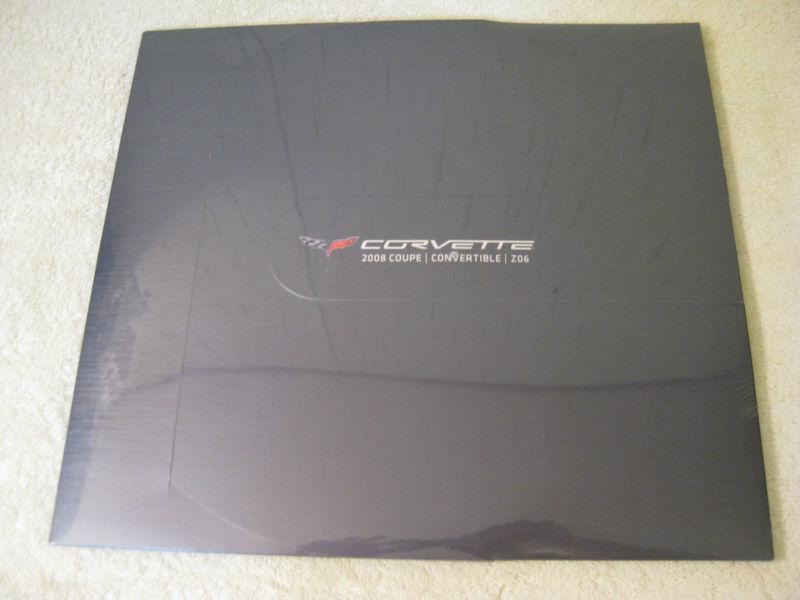 2008 coupe convertible  z06 corvette dealers brouchure original sealed