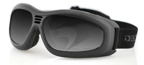 Bobster touring ii goggles, black frame, anti-fog smoked lenses