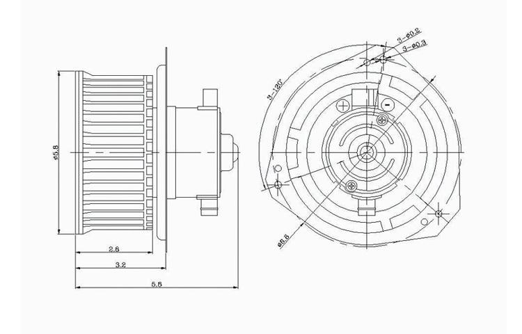 Replacement blower motor assembly nissan maxima sentra infiniti g20 2722081l00