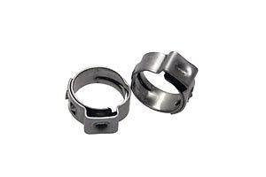 New motion pro stepless clamps for fuel system, silver, 7.8 mm to 9.5 mm range