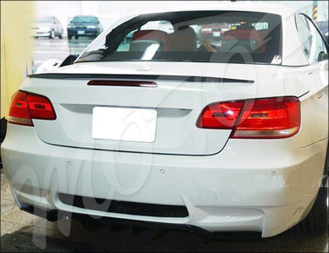 Jet black e93 performance type 328i 335i convertible trunk spoiler lip 08-12bmw 