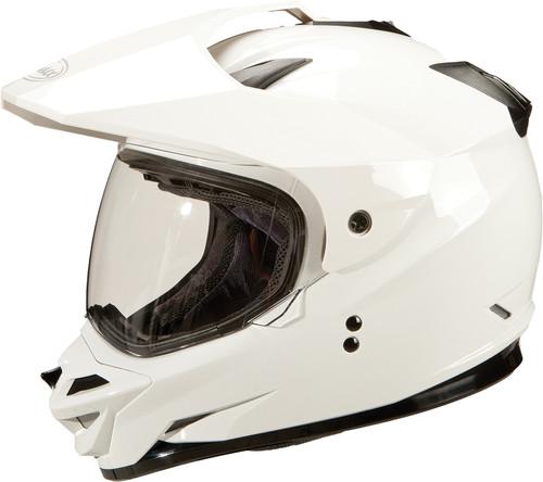 G-max gm11d dual sport motorcycle helmet white small