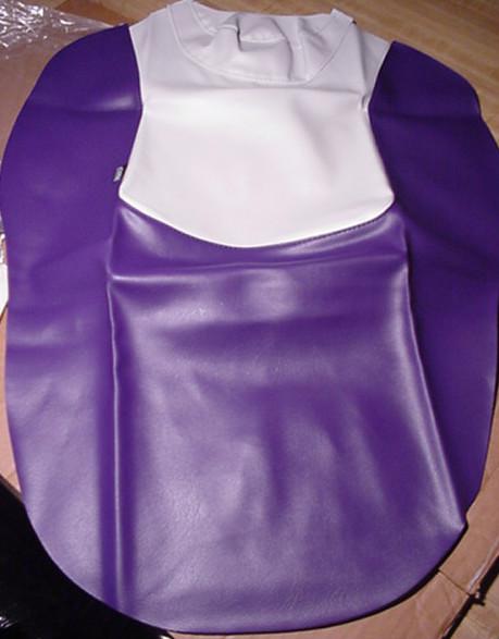 1996 suzuki rf 900 one-piece seat cover skin purple/white second look new