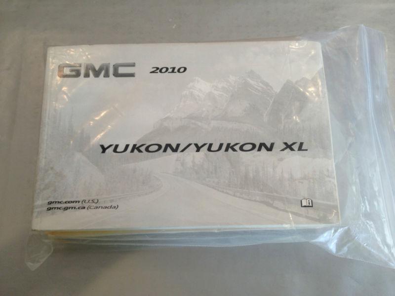 2010 gmc yukon /yukon xl owners manual in great condition