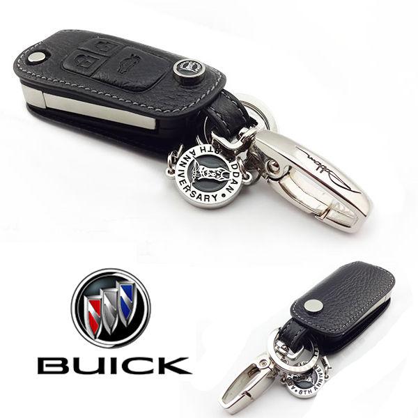 1pc black key case leather holder cover for 2013 buick encore opel mokka 