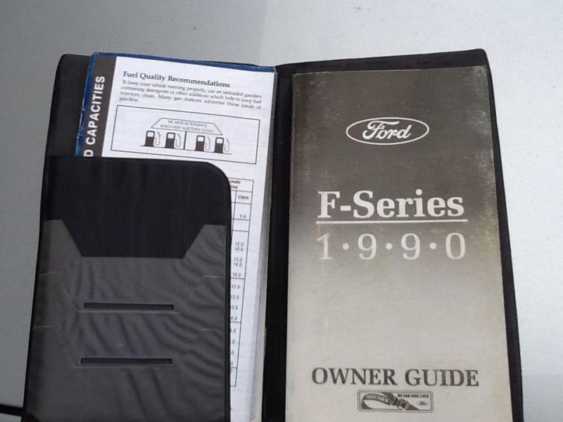 F-series 1990 owners manual used