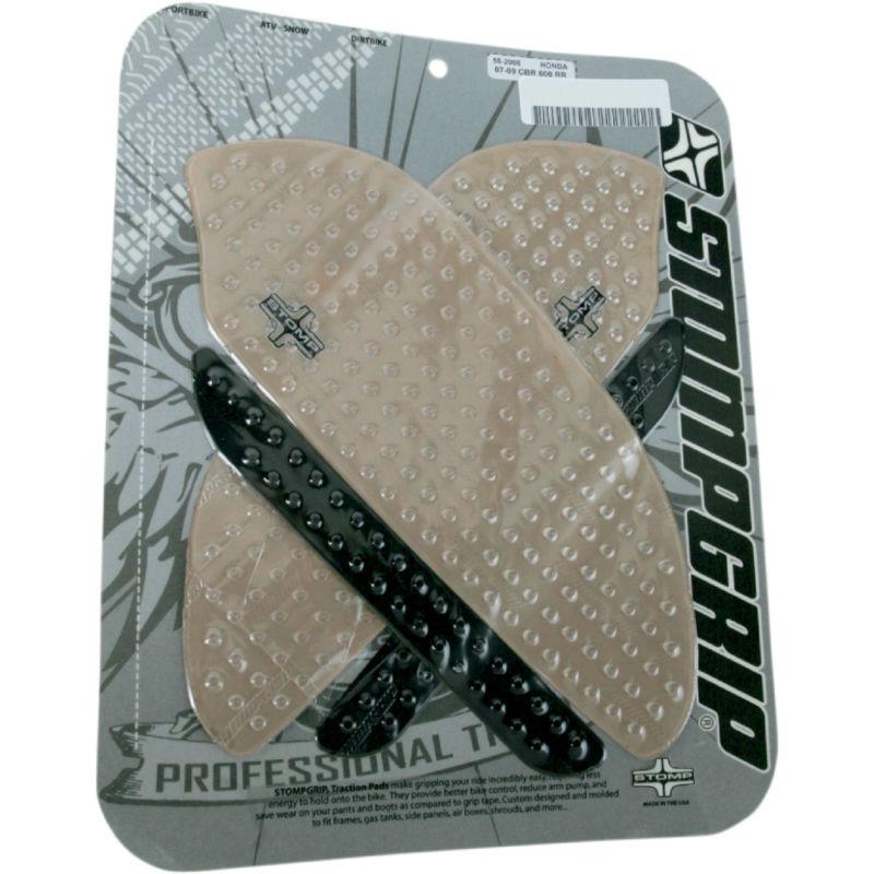 07-13 honda cbr600rr stompgrip traction pad tank kits clear