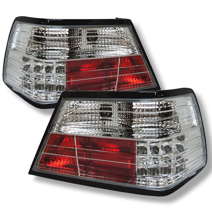 Spyder mercedes benz w124 e-class 86-95 (not fit wagon) led tail lights - chrome