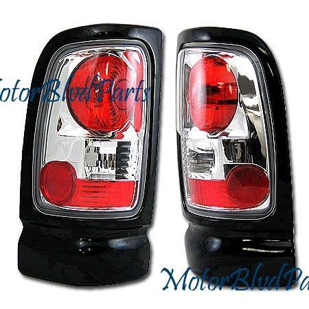 94-01 dodge ram truck tail lights rear brake lamps pair