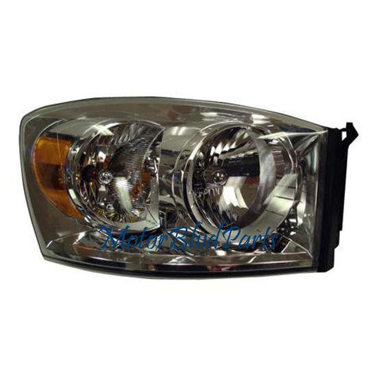 07-09 dodge ram pickup headlight headlamp passenger rh