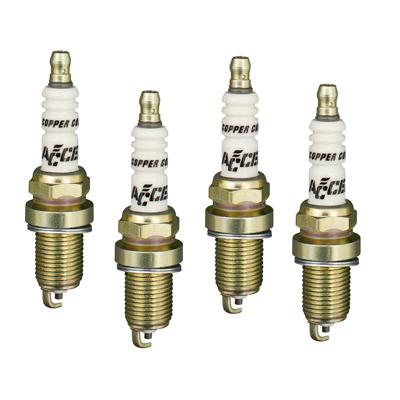 Accel 0416s-4 spark plugs copper core shorty gasket seat 3/4" reach 4 pack