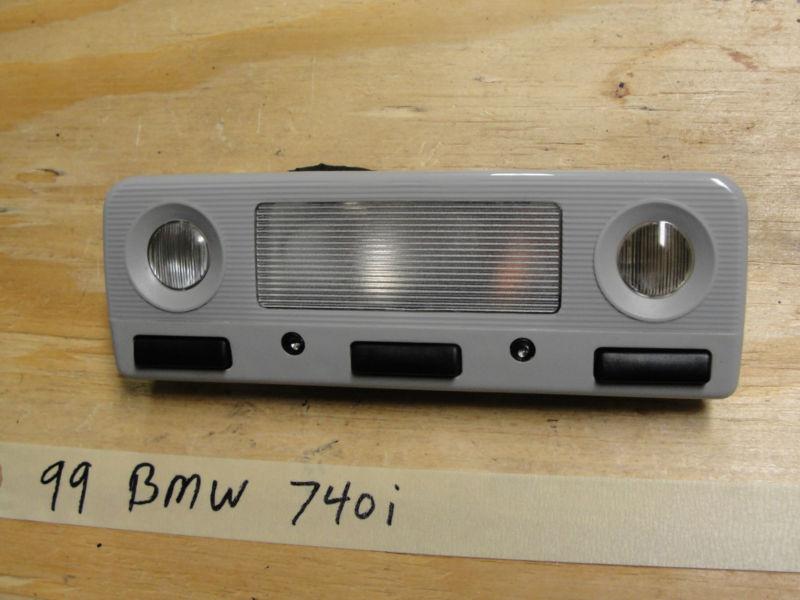 Oem 95-01 bmw e38 e39 740i 525i 535i m5 interior front dome /map light (lt gray)