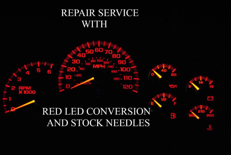 2003 silverado hd 2500 speedometer instrument gauge cluster ipc repair service 