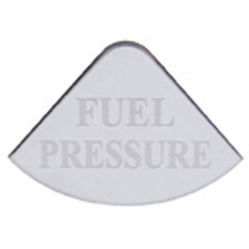 Gauge emblem fuel pressure etched lettering stainless steel for freightliner