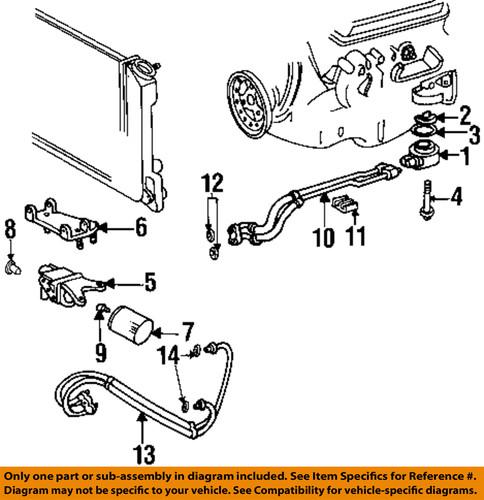 Gm oem 463015 oil cooler-outlet hose o-ring